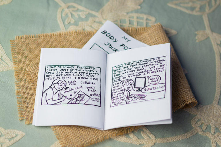 In the Body Love Shop: The mini-book My Body Positive Journey from artist and illustrator Tatiana Gill!