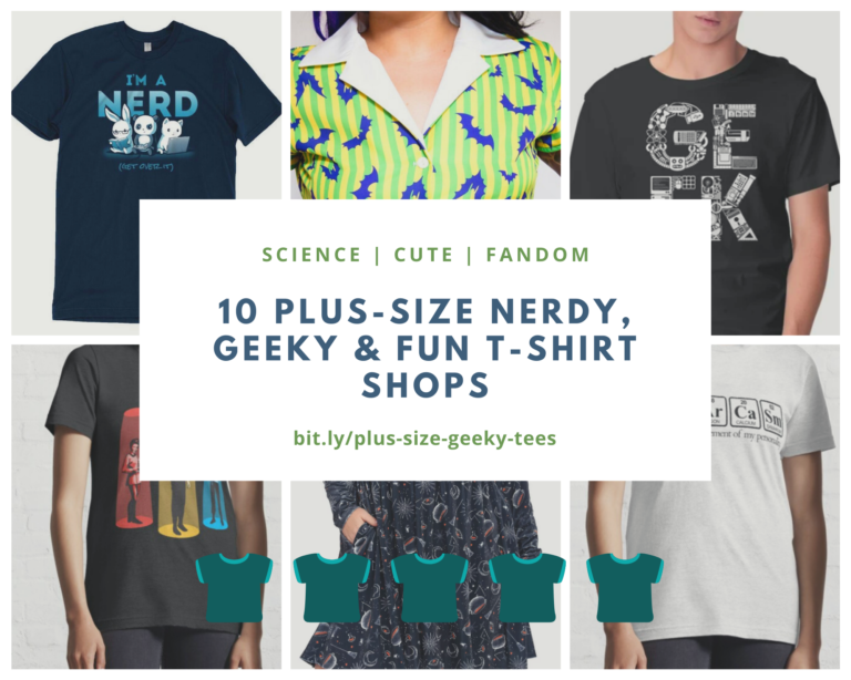 10 Plus-Size Nerdy, Geeky & Fun T-Shirt Shops