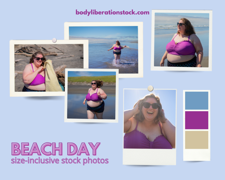 New Body-Positive Stock Photo Collection: Beach Day