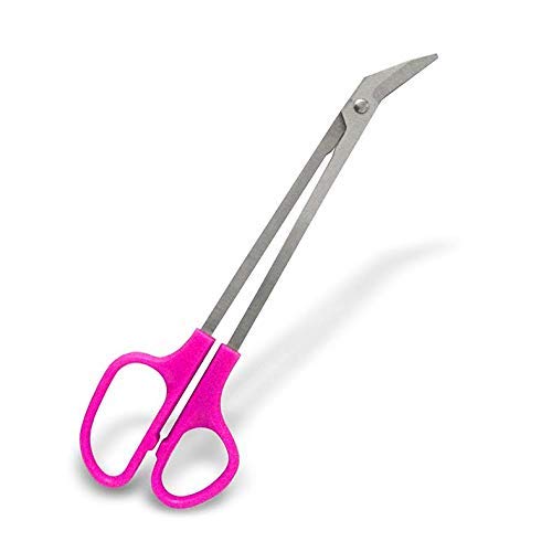 Happy Healthy Smart Finger and Toenail Scissors for Adults & Seniors, Long  Stainless Steel 8 1/4 Inch Nail Clippers with Ergonomic Design, Long Handle  and Angled Blades Revlon toenail scissors (Purple) 