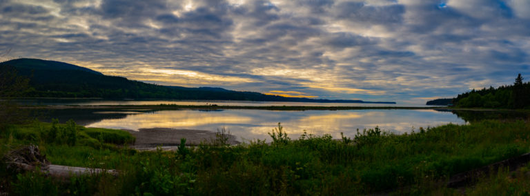 {wandering} Sunset on Sequim Bay, WA, May 2021