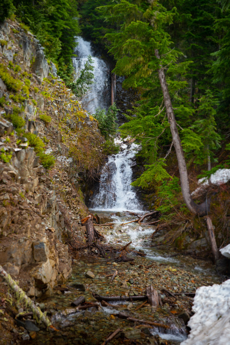 {wandering} Mount Rainier National Park waterfall, June 2021