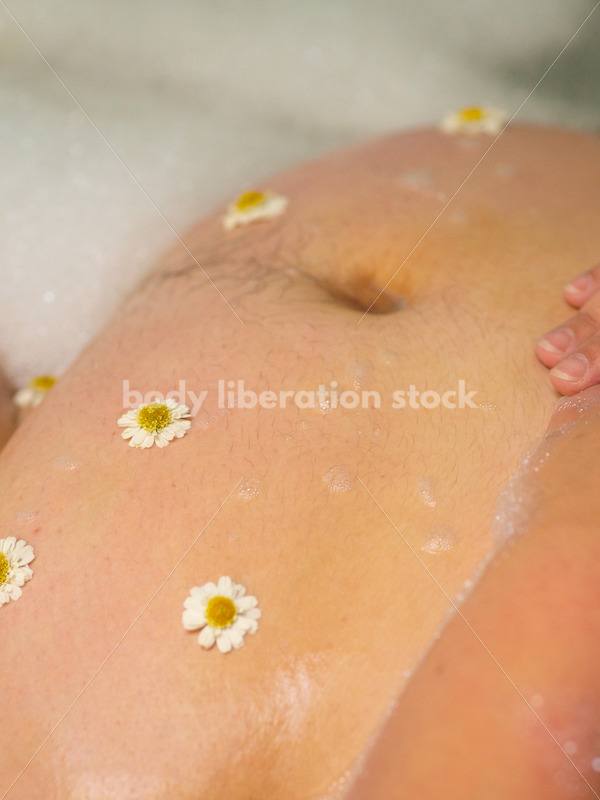 Body-Positive Stock Photo: Plus-Size Woman with Bath Self Care - Body liberation boudoir, portraits, stock, HAES & more | Seattle