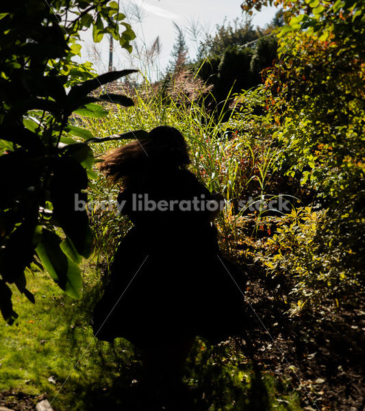 Inclusive Stock Photo: Plus-Size Woman Dances in Garden - Body liberation boudoir, portraits, stock, HAES & more | Seattle