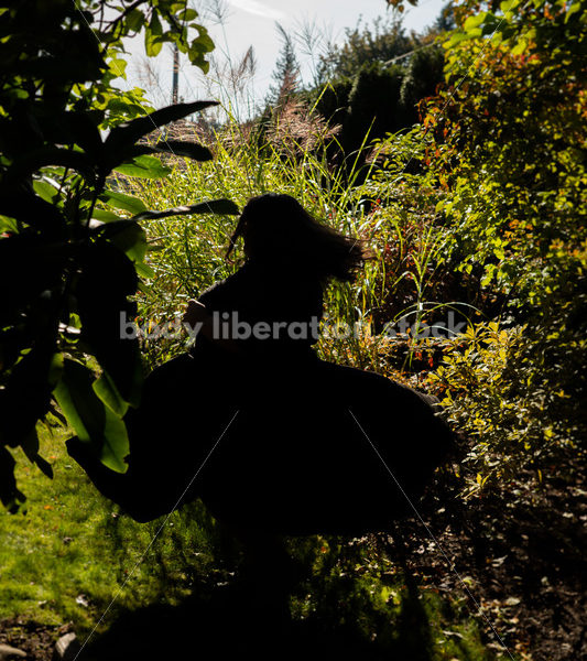 Inclusive Stock Photo: Plus-Size Woman Dances in Garden - Body liberation boudoir, portraits, stock, HAES & more | Seattle