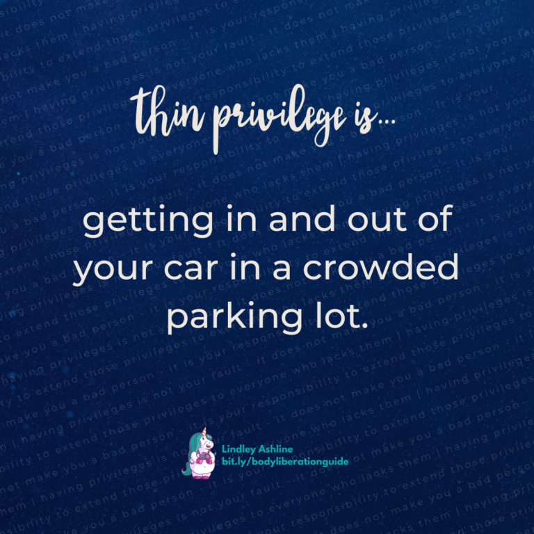 A dark blue background with this text faintly overlaid: "having privileges is not your fault - it does not make you a bad person - it is your responsibility to extend those privileges to everyone who lacks them." Layered on this is the first line of this post plus Lindley's logo.