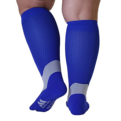 Mojo 6XL Compression Socks for Wide Calves - 20-30mmHg Unisex Sport Compression  Stockings Navy XXXXX-Large - It's time you were seen ⟡ Body Liberation  Photos
