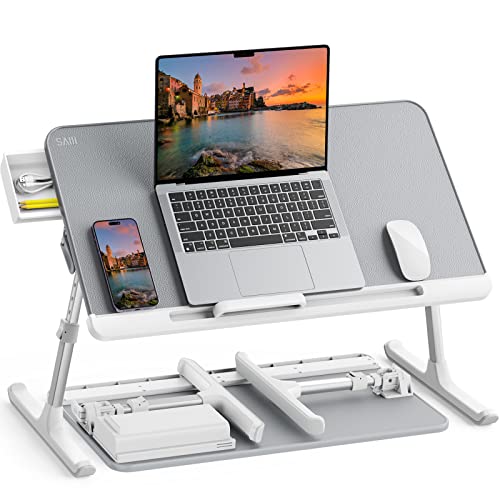 Cooper Desk PRO Large Adjustable Laptop Table, Bed Desk for Laptop, Desk  for Bed, Lap Desk for Laptop, Adjustable Lap Desk for Bed, Portable Desk,  Laptop Bed Table for Laptop Stand for
