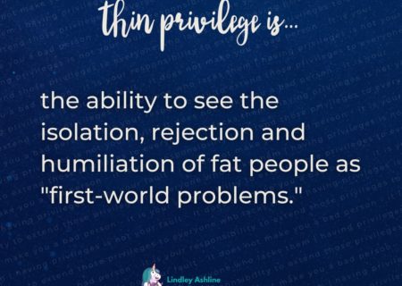 A dark blue background with this text faintly overlaid: "having privileges is not your fault - it does not make you a bad person - it is your responsibility to extend those privileges to everyone who lacks them." Layered on this is the first line of this post plus Lindley's logo.