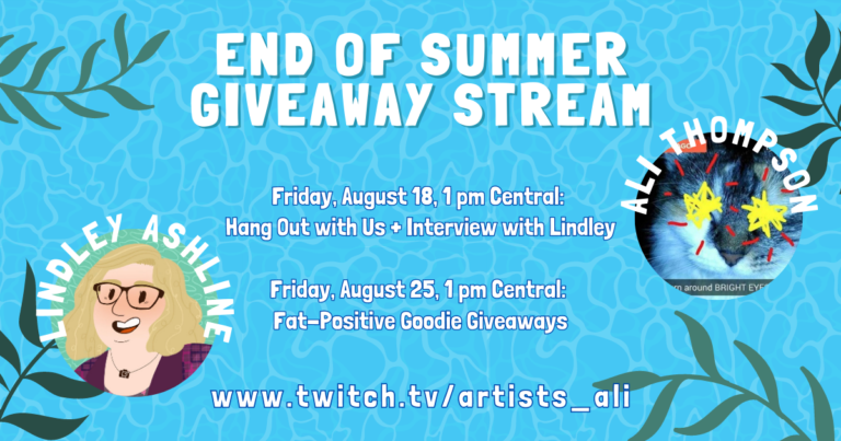 End-of-summer giveaway stream with me + Ali Thompson!