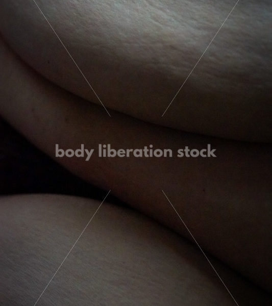 Body Liberation Stock Photo: A Plus Size Woman’s Torso Folds - It's time you were seen ⟡ Body Liberation Photos