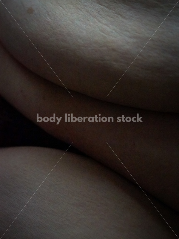Body Liberation Stock Photo: A Plus Size Woman’s Torso Folds - It's time you were seen ⟡ Body Liberation Photos