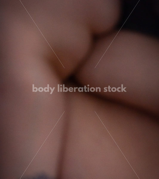 Fat-Positive Stock Photo: Soft Blur Fat Rolls - Body Liberation Photos