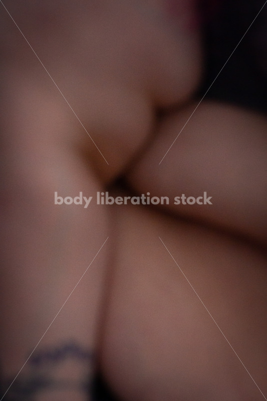 Fat-Positive Stock Photo: Soft Blur Fat Rolls - Body Liberation Photos