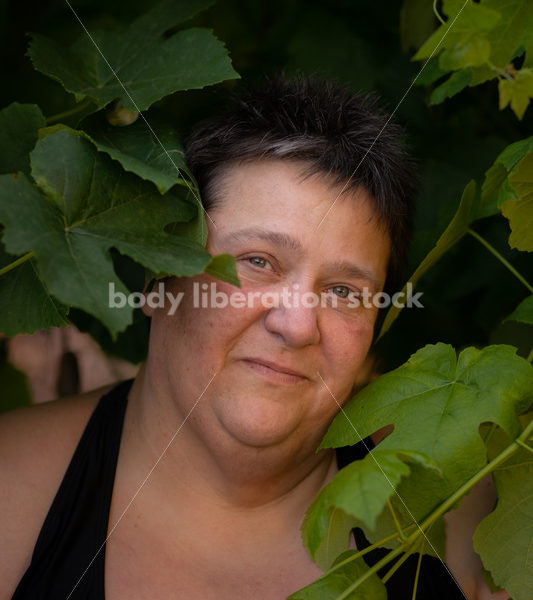 Health at Every Size Stock Photo: Diabetic Woman and Grapevine - Body Liberation Photos