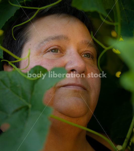 Health at Every Size Stock Photo: Diabetic Woman and Grapevine - It's time you were seen ⟡ Body Liberation Photos