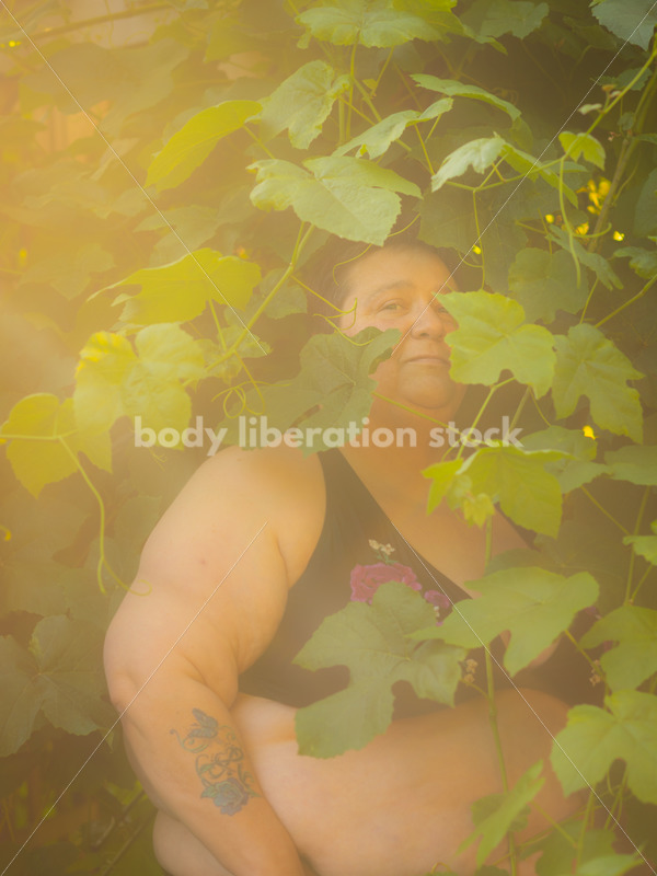 Health at Every Size Stock Photo: Diabetic Woman and Grapevine - It's time you were seen ⟡ Body Liberation Photos