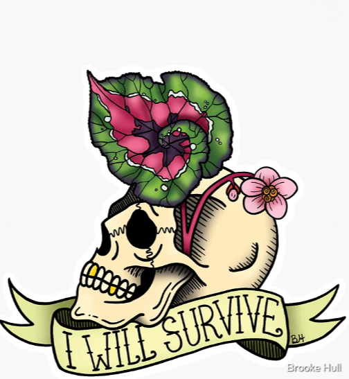 I Will Survive Houseplant Sticker