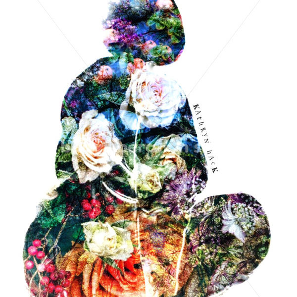 Illustrated Art Stock: Plus Size Black Woman Made of Flowers - Body Liberation Photos & Stock